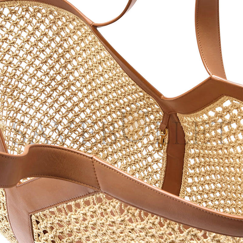 Y51 beige raffia y tote bag 828957gaafi2791 (37*32*22cm)